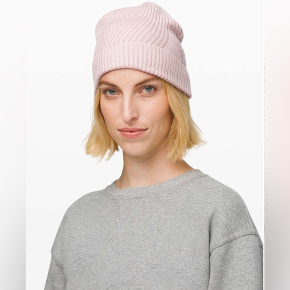 NWT Cozy Athleisure Minimalist Lululemon Twist of Cozy Wool Knit Beanie/Hat - Picture 8 of 17